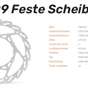 Schnäppchen Moto-Master Bremsscheibe Flame-Serie vorne passend für Fantic / Yamaha - 110809