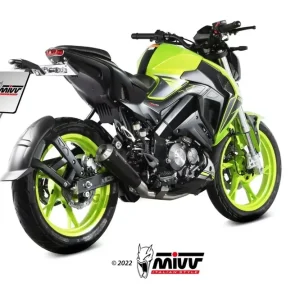 Begrenztes Angebot MIVV Komplettanlage X-M1 Edelstahl Schwarz passend für Keeway RKF 125 (2021–2022)