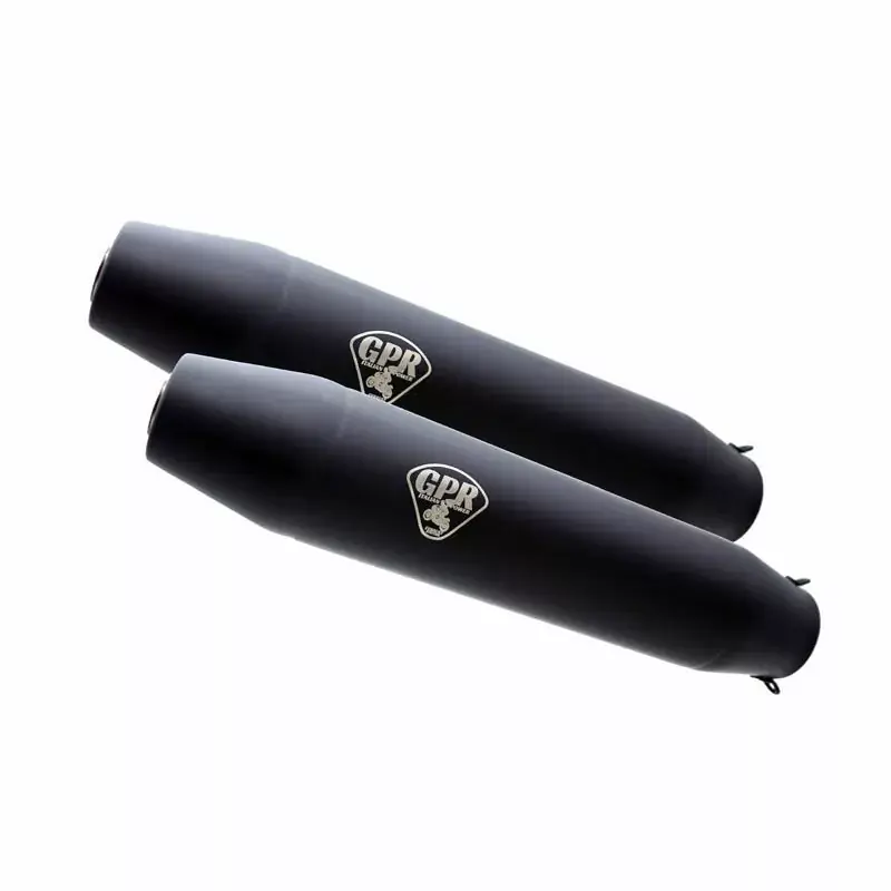 Expressversand Deeptone Black Café Racer Auspuff passend für BMW R 100 RS/RT/CS/S (1976–1984)