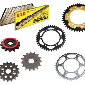 DID Kettensatz passend für Kawasaki ZZR500 ZZ-R 500 (Bj.90-96) DID530VX3 / ZVM-X2 Kette Nur Für Kurze Zeit