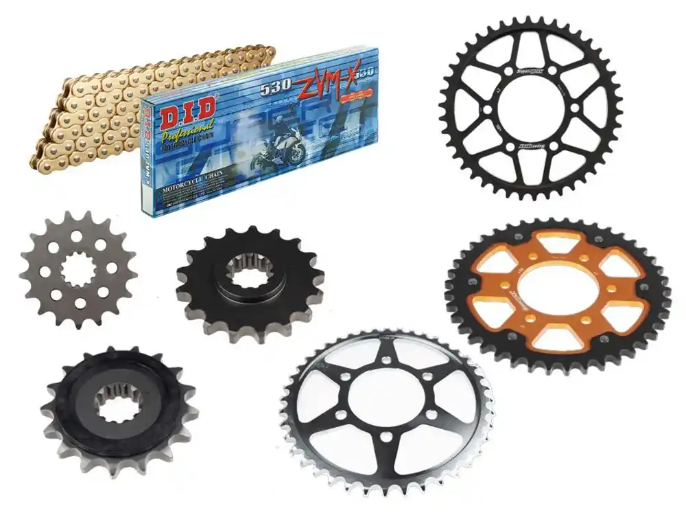 DID Kettensatz passend für Kawasaki GPZ 750 Z750 L3 L4 Sport (Bj.82-87) DID530VX3 / ZVM-X2 Kette Umb Direktkauf