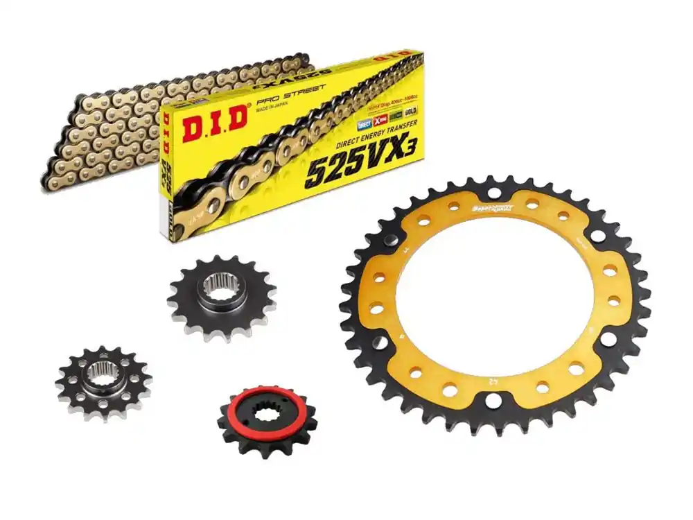 Gratis Versand DID Kettensatz Stealth passend für BMW F 800 R (08) DID525VX3 Kette