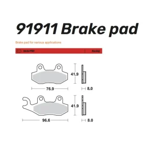 Moto-Master Nitro Bremsbelag Sinter Racing vorn links - 91911 Must-Have