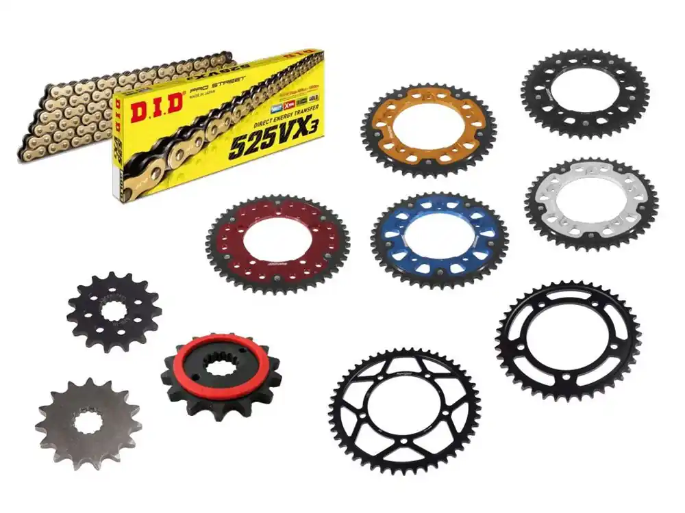 DID Kettensatz passend für Triumph Bonneville 800 T100 908MD (Bj.02-06) DID525VX3 Kette Top-Angebot