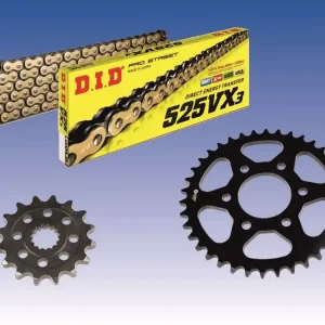 Abverkauf DID Kettensatz passend für Royal Enfield Scram 411 (22-) DID525VX3 Kette
