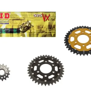 Kostenloser Versand DID Kettensatz passend für Royal Enfield Scram 411 (22-) DID525VX3 Kette duales Kettenrad