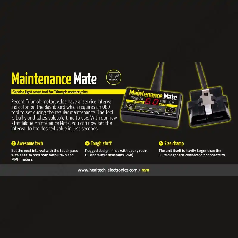 Healtech Service Light Reset Tool passend für Triumph Motorräder MM-T01 Geprüft