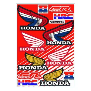 Aufkleber Sponsor BlackBird Racing passend für Honda Vintage - Bogen 50x35 cm - 51V00 Neue Kollektion