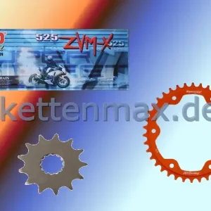 DID Kettensatz Alu passend für KTM Super Duke 1290 GT ABS (Bj.16-) DID525ZVM-X2 Kette Nur Für Kurze Zeit