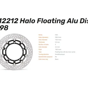 Schnäppchen Moto-Master Bremsscheibe Halo floating 5.5 vorn passend für Yamaha FZ6 MT09 MT07 Tracer XSR - 112212