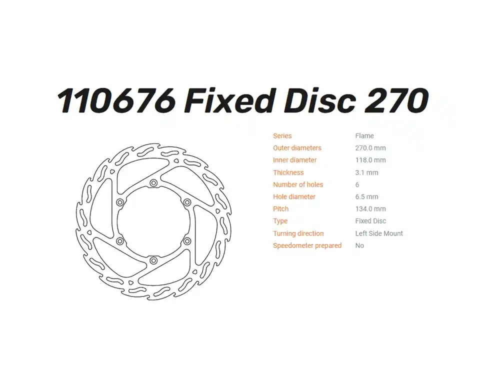 Knallerangebot Moto-Master Bremsscheibe Flame 270 vorn Fantic / passend für Yamaha WR YZ