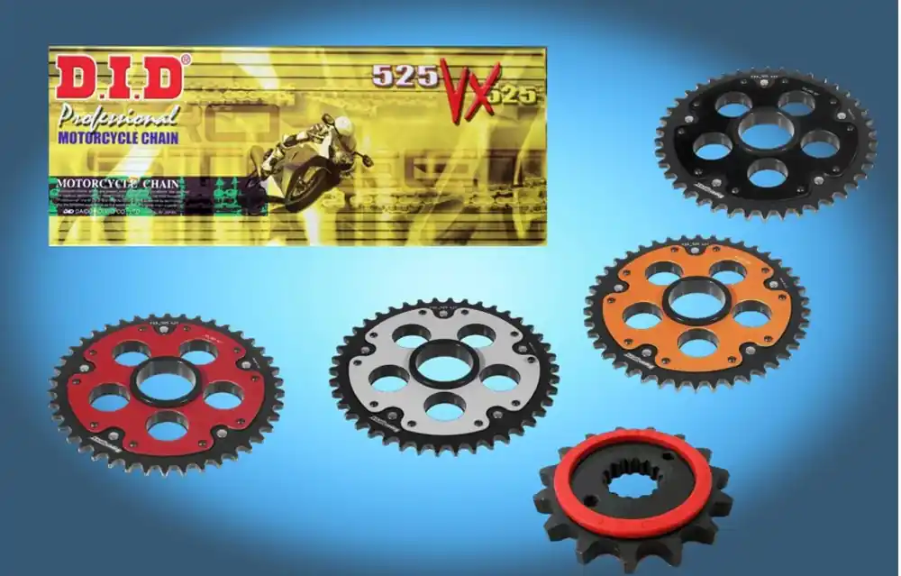 Sonderangebot DID Kettensatz passend für Ducati 821 Hypermotard / SP ABS (Bj.13-) DID525VX3 Kette