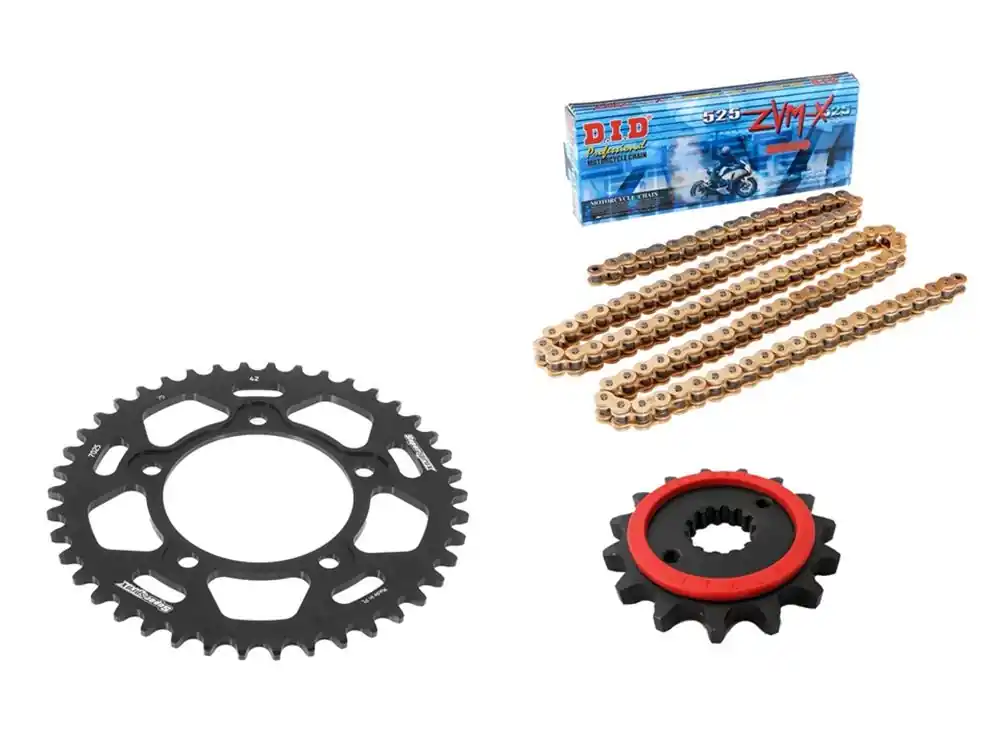 Bestseller DID Kettensatz passend für Aprilia Tuono 1100 V4 ABS (Bj.21-22) DID525ZVM-X2 Kette