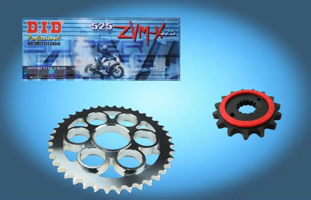 DID Kettensatz passend für Suzuki GSF 400 Bandit GK75A GK75B (Bj.93-95) DID525VX3 Kette Kostenloser Versand