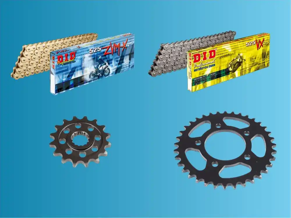 Direktkauf DID Kettensatz passend für Benelli 900 Mod Rapporti (Bj.02-06) DID525VX3 / ZVM-X2 Kette Stahl Alu