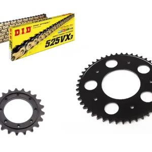 DID Kettensatz passend für Gilera GP800 (Bj.2008-2014) DID525VX3 / ZVM-X2 Kette Markenware