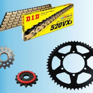 Billig DID Kettensatz passend für Triumph Trident 660 (Bj.21-) DID520VX3 Kette