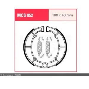 MCS852: Lucas Bremsbacken hinten passend für Kawasaki Preisknaller