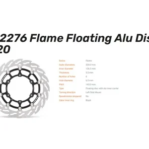 Moto-Master Bremsscheibe Halo Racing 5.5 vorn KTM 690 SMC R / Husqvarna 701 - 112277 Kostenfreie Lieferung