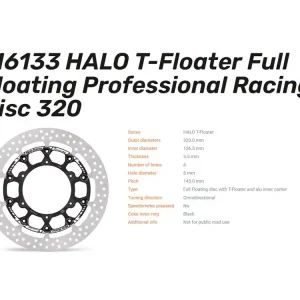 Solange Der Vorrat Reicht Moto-Master Bremsscheibe Halo Full T-Floating 5.5 vorn KTM 690 SMC R / Husqvarna 701 - 116133
