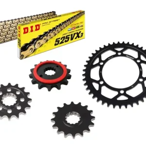 DID Kettensatz passend für Yamaha XTZ 690 Tenere (Bj.19-) DID525VX3 Kette Abverkauf