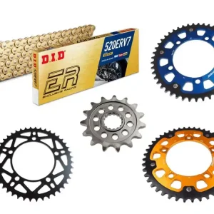 Nur Heute ! Racing Kettensatz passend für BMW M 1000 RR ABS (Bj.19-) Premium Kette Umbau Teilung 520