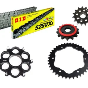 DID Kettensatz Alu/Stahl passend für Ducati 848 Streetfighter / S (Bj.12-) DID525VX3 Kette Direkt Vom Hersteller