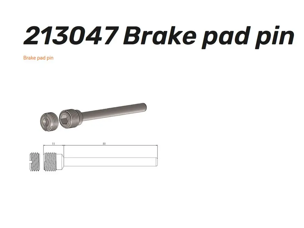 Sonderaktion Moto-Master 213047 vorn Bolzen für Bremsbeläge