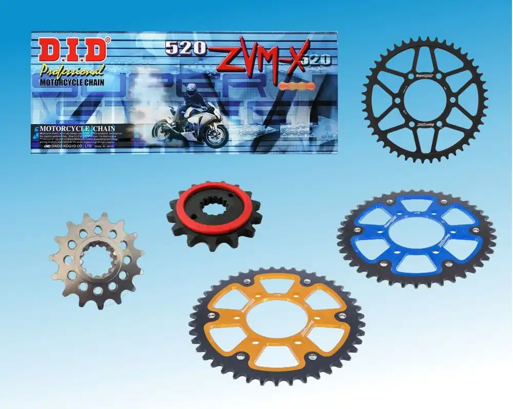 DID Kettensatz passend für Kawasaki Ninja 650 / KRT (Bj.16-25) DID520ZVM-X Kette Echt