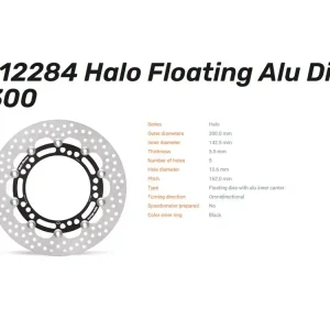 Preisknaller Moto-Master Bremsscheibe Halo floating 5.5 vorn passend für Kawasaki - 112284