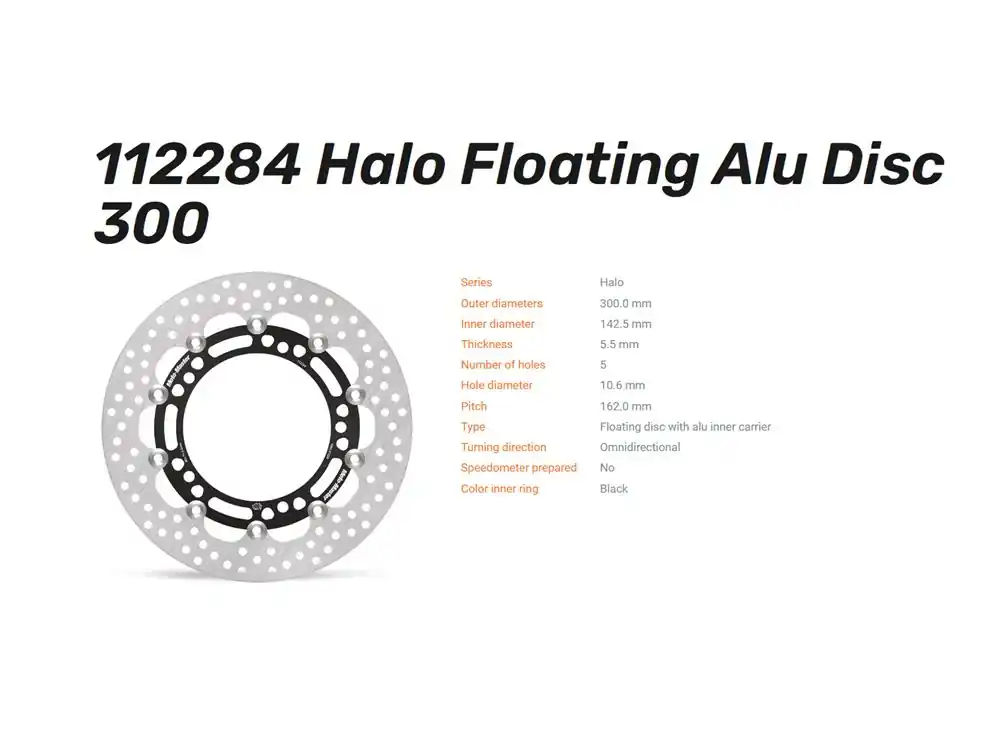Preisknaller Moto-Master Bremsscheibe Halo floating 5.5 vorn passend für Kawasaki - 112284