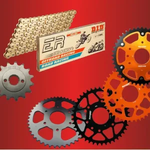 Preiswert DID Kettensatz Racing passend für KTM RC 125 4T ABS ab Bj 14 mit DID520ERV7 Kette Racing