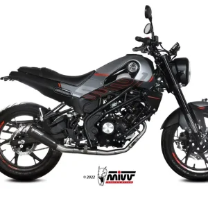 MIVV X-M1 Endschalldämpfer Edelstahl Schwarz passend für Benelli Leoncino 125 Online Kaufen