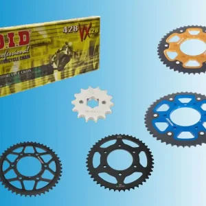 Neue Ware DID Kettensatz passend für Yamaha FZ-16 160 Fazer ab Bj 08 mit DID 428 Kette