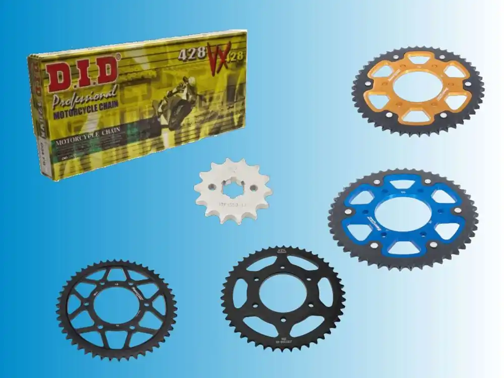 Aktuell DID Kettensatz passend für Yamaha MT 125 / MT 125 A ABS ab Bj 20 mit DID 428 Kette Stahl Stealth