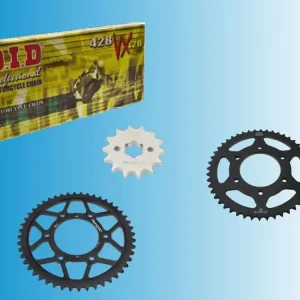Geprüft DID Kettensatz passend für Yamaha YZF-R 125 R15 RE39 RE40 ab Bj 2019 mit DID428 diverse Kette