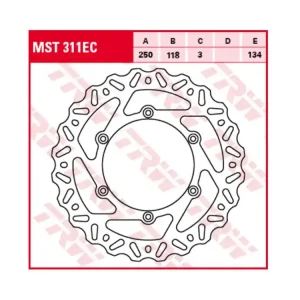 TRW Lucas Bremsscheibe vorn Yamaha / Suzuki - MST311EC Preisknaller