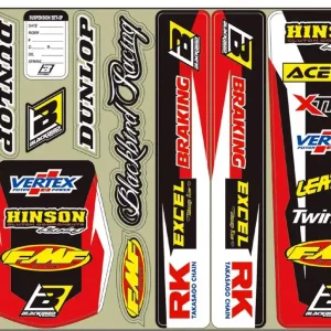 Standard-Aufkleber Set von BlackBird Racing - passend für Honda Finale Aktion