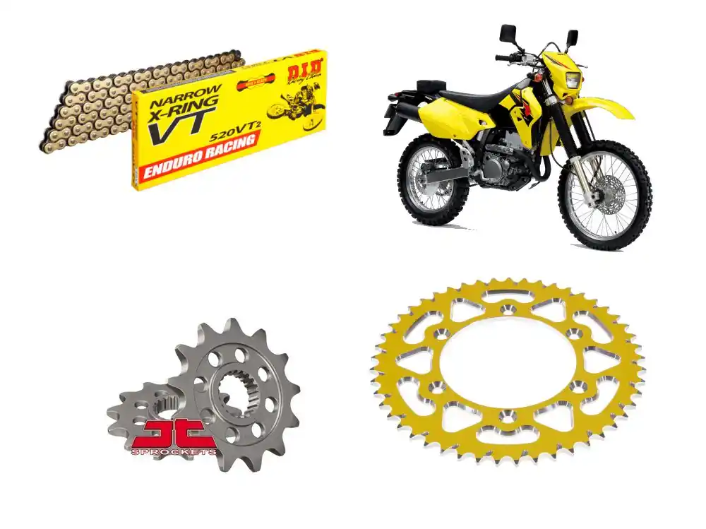 Preiswert DID Kettensatz passend für Suzuki DRZ 400 S ab Bj 00 mit DID520 diverse Kette