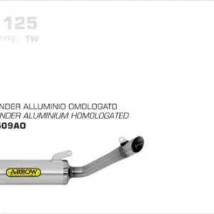 Arrow Thunder Aluminium Endschalldämpfer passend für Aprilia RS4 125 (2011–2016) Expressversand