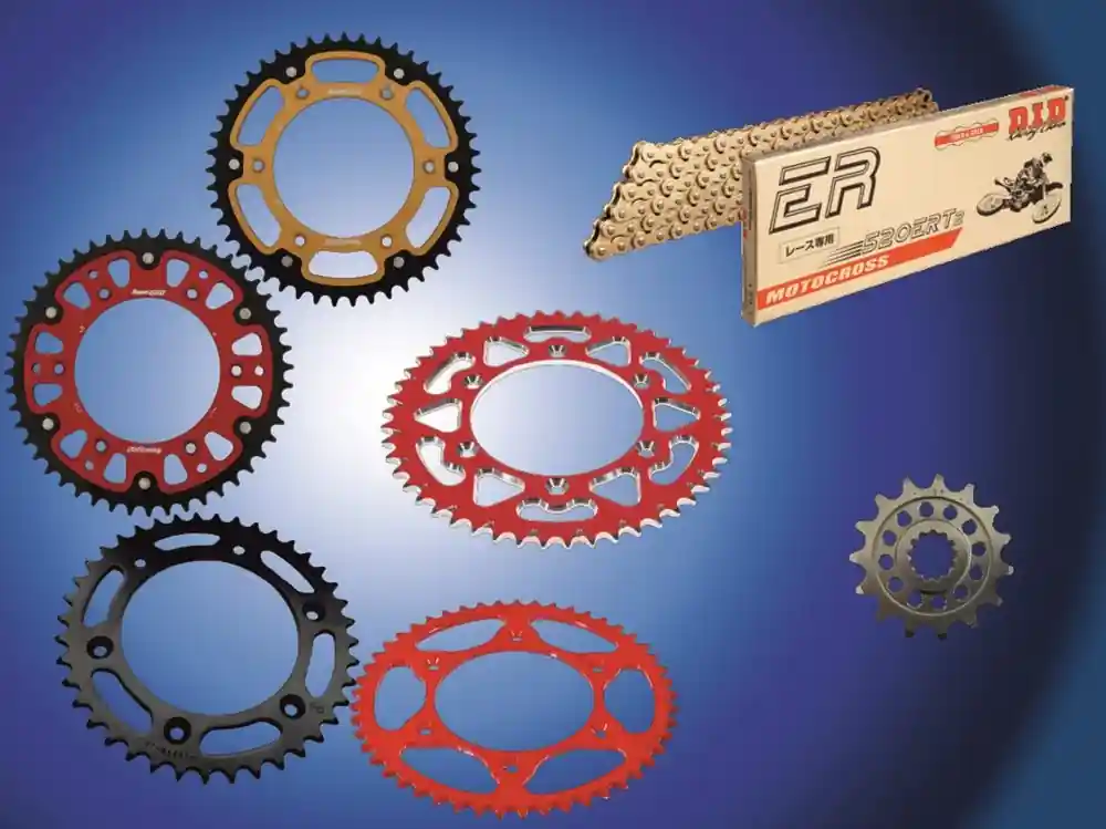 Preiswert DID Kettensatz passend für Honda CRF 450R PE05A Bj 02 bis 03 mit DID520 diverse Kette Stahl Alu Stea