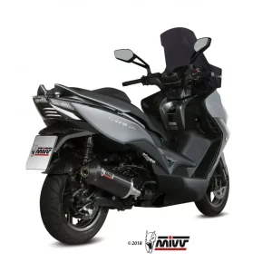 Nur Heute MIVV Oval Endschalldämpfer Edelstahl Schwarz passend für KYMCO XCITING 400