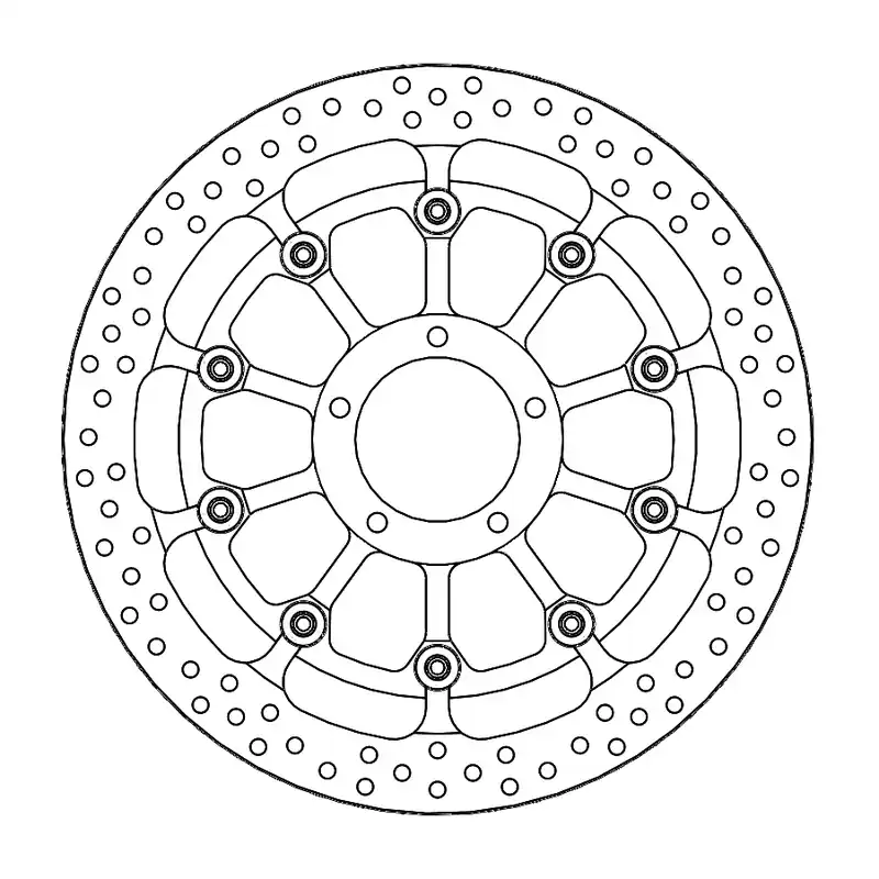 Bremsscheibe Halo T-Floating Supermoto Racing Ø 329 / 6,0mm vorne passend für Ducati Panigale / Stre Top-Seller