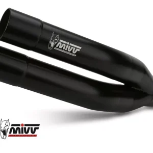 MIVV DOUBLE GUN Steel Black Endschalldämpfer passend für Kawasaki Z 750 07-17 Abverkauf