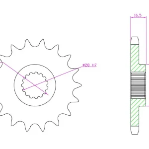 Ritzel Kettenritzel Stahl 18 Zähne (530) passend für Horex VR6 Schnäppchen