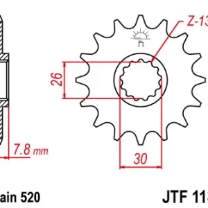 Kettenritzel Ritzel 16 17 18 Zähne (520) passend für Triumph America Bonneville Scrambler Thruxton Direktkauf