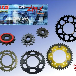 DID Kettensatz passend für Ducati 600 Monster /Dark Bj 95 bis 98mit DID520ZVM-X Kette Stahl Alu Stea Geprüft