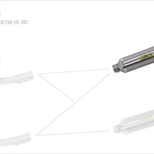 Beliebt Arrow Thunder Aluminium Endschalldämpfer passend für KTM Duke 390 / RC 125 / RC 390