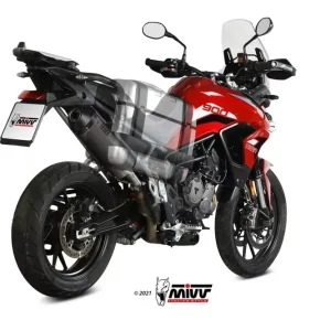 Markenprodukt MIVV Oval Titan Endschalldämpfer passend für Triumph Tiger 900/GT/PRO/RALLY 21-