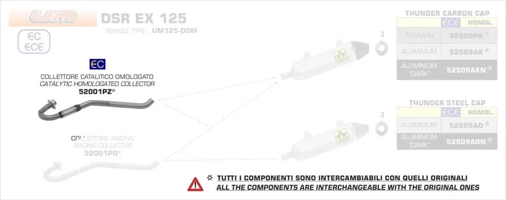 Sonderangebot Arrow Krümmer mit Kat passend für Malaguti XTM / XSM 125 4T